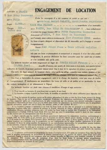 Engagement de location