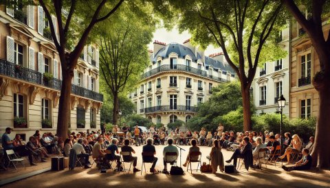 L'assemblée générale de l'Association des Habitants de la Butte Bergeyre à Paris