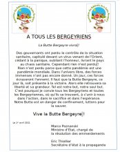 Appel de la Commune libre de la Butte Bergeyre