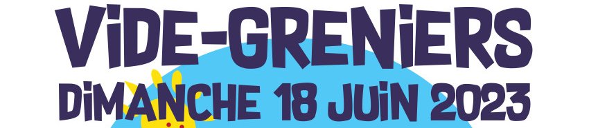 Affiche du vide-grenier de la butte Bergeyre 2023