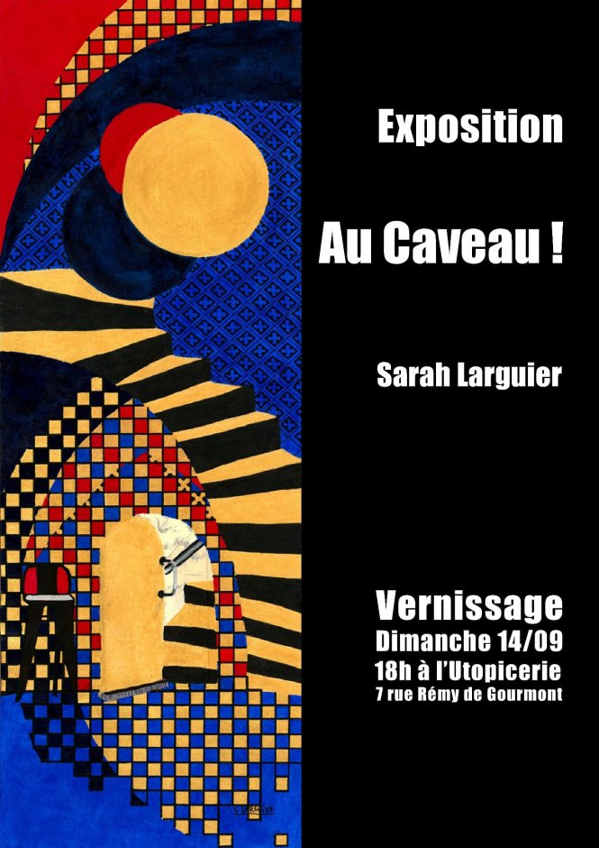 Au Caveau - affiche de l'exposition 