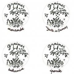 Lot de 4 sachets de graines du jardin Lot de 4 sachets de graines du jardin